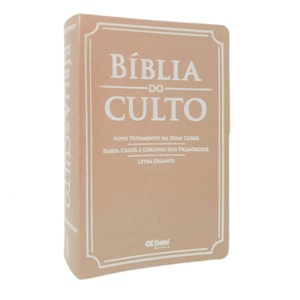 Bíblia do Culto com Harpa Cristã e Corinhos | ARC | Letras Gigante | Capa Luxo Rosa Clássica