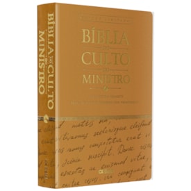 Bíblia do Culto do Ministro com Harpa Cristã e Corinhos | ARC | Letras ExtraGigante | Capa Luxo Marrom