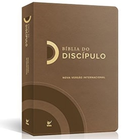 Segunda imagem do produto Bíblia do Discipulo | NVI Letra Normal | Luxo Marrom