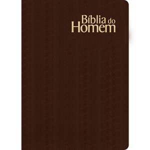 Bíblia do Homem Média | NVI | Letra Normal | Luxo Marrom