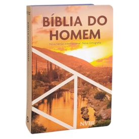Segunda imagem do produto Bíblia do Homem | NVI | Letra Média | Capa Ilustrada Pôr do Sol