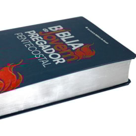Segunda imagem do produto Bíblia do Jovem Pregador Pentecostal | ARC | Letra Normal | Capa Luxo Azul