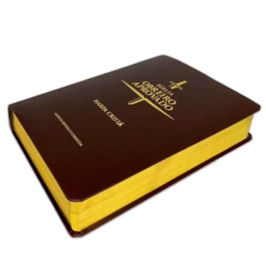Segunda imagem do produto Bíblia do Obreiro Aprovado Média | ARC | Harpa Cristã | Capa Luxo Marrom