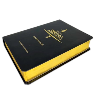 Segunda imagem do produto Bíblia do Obreiro Aprovado Média | ARC | Harpa Cristã | Capa Luxo Preta