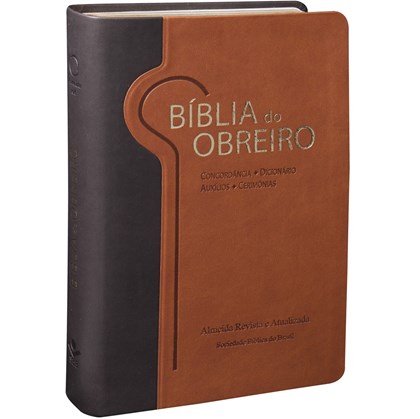 Bíblia do Obreiro | Letra Grande | ARA | Capa Marrom Luxo