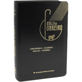 Segunda imagem do produto Bíblia do Obreiro Ovelha | ARC | Letra Grande | Capa Luxo Preta