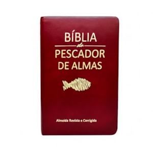Bíblia Do Pescador De Almas | ARC | Letra Média | Capa Luxo Vinho