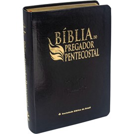 Bíblia do Pregador Pentecostal Média | ARC | Letra Normal | Capa Luxo Preta