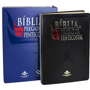 Bíblia do Pregador Pentecostal | NAA | Letra Normal | C/ Índice | Capa Couro Sintético Preta