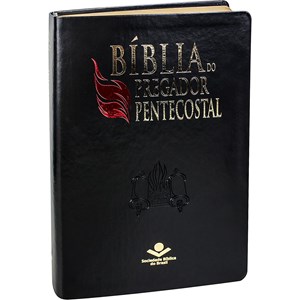 Bíblia do Pregador Pentecostal | NAA | Letra Normal | C/ Índice | Capa Couro Sintético Preta