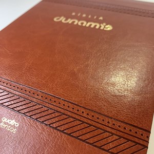 Bíblia Dunamis Clássica Marrom | NAA | Letra Normal | Capa Luxo