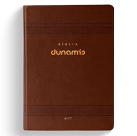Bíblia Dunamis Clássica Marrom | NAA | Letra Normal | Capa Luxo