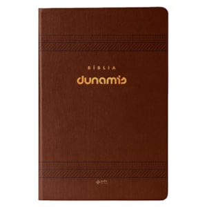 Bíblia Dunamis Clássica Marrom | NVI | Letra Normal | Capa Luxo