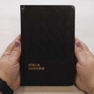 Segunda imagem do produto Bíblia Dunamis Clássica Preta | NVI | Letra Normal | Capa Luxo