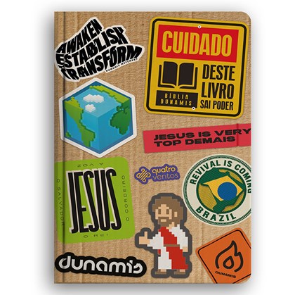 Bíblia Dunamis Stickers | NAA | Letra Normal | Capa Soft Touch