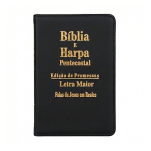 Bíblia e Harpa Média | ARC | Letra Maior | Edição de Promessas | Capa Luxo | Com Índice