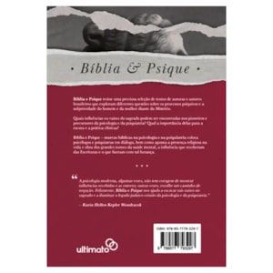 Segunda imagem do produto Bíblia e Psique | Ageu H. Lisboa | Deborah C. Esquarcio | Heliane A. L. Leitão