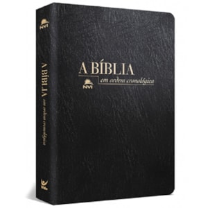Bíblia em Ordem Cronológica | NVI Letra Normal | Capa Luxo Preta