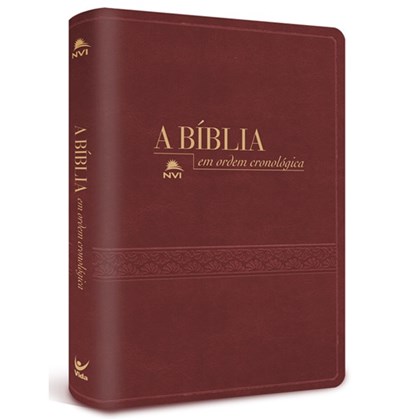 Bíblia em Ordem Cronológica | NVI Letra Normal | Capa Luxo Vermelha