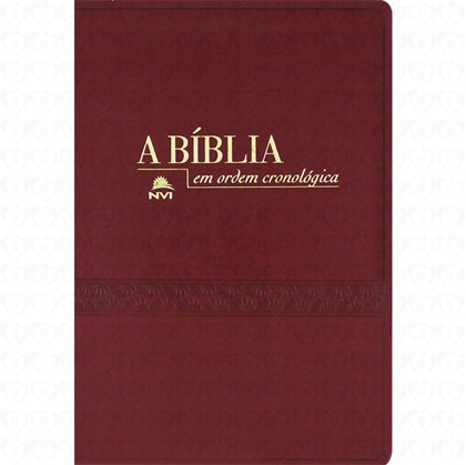 Bíblia em Ordem Cronológica | NVI Letra Normal | Capa Luxo Vermelha