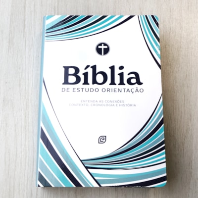 Segunda imagem do produto Bíblia Estudo Orientação | NVI | Letra Normal | Capa Blue Waves