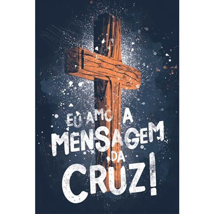 Bíblia Eu Amo a Mensagem da Cruz | NAA Letra Normal | Capa Dura Soft-Touch