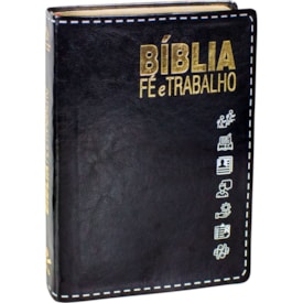 Bíblia Fé e Trabalho | Letra Normal | NAA | Capa Flexível Preta