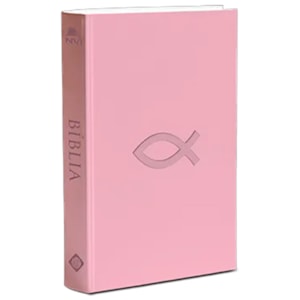 Bíblia Flexível Peixe | NVI | Capa Rosa