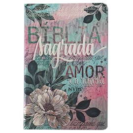 Bíblia Flor Artística | NVI | Letra Normal | Capa Dura