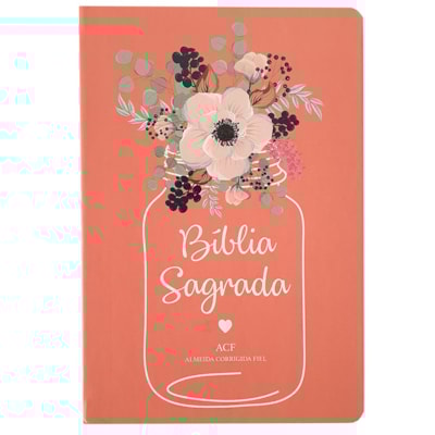 Bíblia Flor de Pote | ACF | Letra Normal | Capa Dura