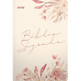 Bíblia Floral Creme | NVI | Letra Normal | Capa Flexível