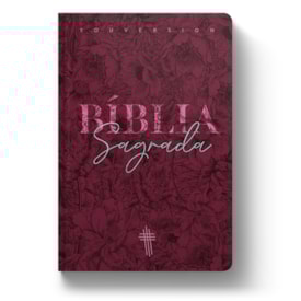 Segunda imagem do produto Bíblia Floral Mix Vinho YouVersion | NTLH | Letra Normal | Capa Soft-Touch