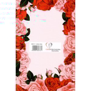 Segunda imagem do produto Bíblia Floral Rosas Feminina | ARC | Letra Normal | Harpa e Corinhos | Capa Dura