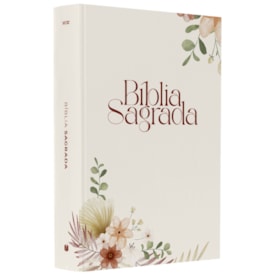 Bíblia Floral Rosê | NVI | Letra Grande | Capa Dura