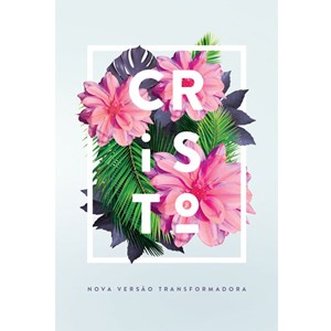 Bíblia Flores Tropicais | NVT Letra Grande | Capa Dura Branca