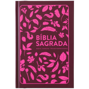 Bíblia Folhas Pink | NVT | Letra Normal | Capa Dura