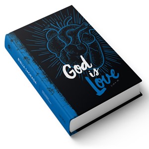 Bíblia God is Love 2.0 | NVT Letra Grande | Capa Dura Azul