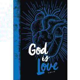 Bíblia God is Love 2.0 | NVT Letra Grande | Capa Dura Azul