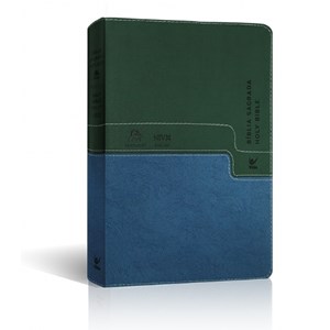 Bíblia - Holy Bible | Português e Inglês | NVI | Verde e Azul