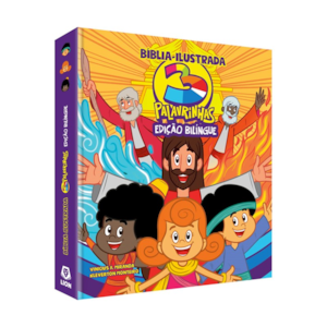 Segunda imagem do produto Bíblia Ilustrada 3 Palavrinhas Bilíngue | Edição Luxo | Capa Dura