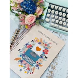 Bíblia Ilustrada Anote Florescer | NVT | Letra Normal | Capa Dura Espiral