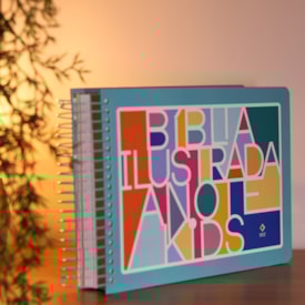 Segunda imagem do produto Bíblia Ilustrada Anote Kids | NVT | Capa Dura Colors