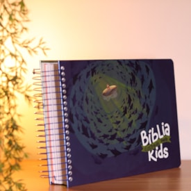 Segunda imagem do produto Bíblia Ilustrada Anote Kids | NVT | Capa Dura Peixinhos