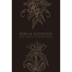 Bíblia Indian Flowers Dourada | NVT | Letra Normal | Capa Dura