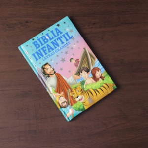 Segunda imagem do produto Biblia Infantil Ilustrada | Letras Grandes | Capa Almofadada