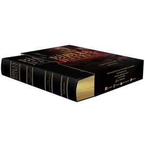 Bíblia Jeffrey de Estudos Proféticos King James | BKJ 1611 | Letra Normal | Capa Luxo Preto e Dourado