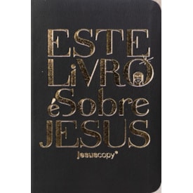 Bíblia Jesus Copy Este Livro é Sobre Jesus | NVI | Letra Normal |  Capa Luxo Preta