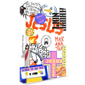 Segunda imagem do produto Bíblia Jesus Copy Sticker | NVI | Capa Dura Branca