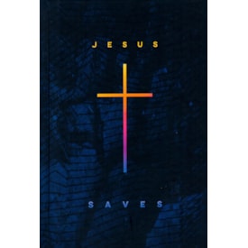 Bíblia Jesus Saves | NAA | Capa Dura Azul