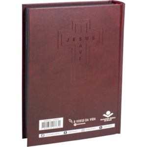 Segunda imagem do produto Bíblia Jesus Saves | NAA | Letra Grande | Capa Dura Vermelha